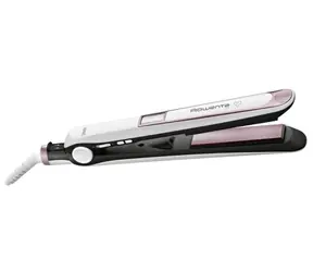 Rowenta Premium 7-7 SF7460 weiß / Haarglätter / Platten 25 x 90 mm / 4 Temperaturstufen 130-200 °C / LED-Anzeige