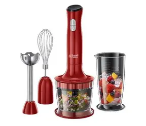 Russell Hobbs Desire 3in1 24700-56 rot / Stabmixer 3in1 / 500 W / 2 Geschwindigkeiten / 2 Behälter