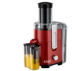 Russell Hobbs Desire 24740-56 / Entsafter / 550 W / 2 Geschwindigkeiten / 0,75L für Saft / 2L für Fruchtfleisch / rot