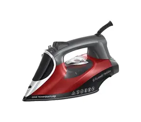 Russell Hobbs One Temperature 25090-56 / Dampfbügeleisen / 2600 W / Rot-Schwarz