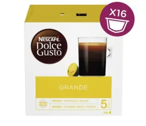 Nestlé NESCAFÉ Dolce GUSTO Grande / Kaffee in Kapseln / 16 Stück
