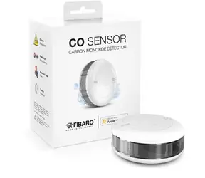 Fibaro CO-Sensor für Apple HomeKit weiß / Kohlenmonoxidmelder / Temperatursensor / akustische Warnung
