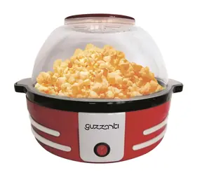 Guzzanti GZ 135 rot / Heißluft-Popcornmaschine / 1200 W / Servierschüssel