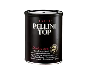Pellini TOP 100 % Arabica 250 g / Gemahlener Kaffee / 100 % Arabica / Dose