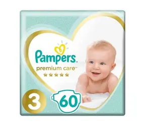 Pampers Premium Care Midi (60 Stück) / Windeln / Größe 3 (6-10 kg)