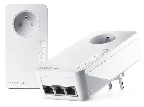 Devolo Magic 2 LAN Triple-Kit / Starter-Kit / Powerline / G.hn / 2400 Mbit/s / 3x Gigabit LAN