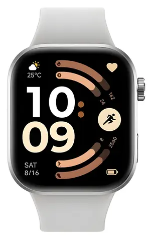 XIAOMI Redmi Watch 6 NFC Silbergrau / Smartwatch / 2,07" AMOLED-Display / Bluetooth 5.4 / NFC / 5 ATM