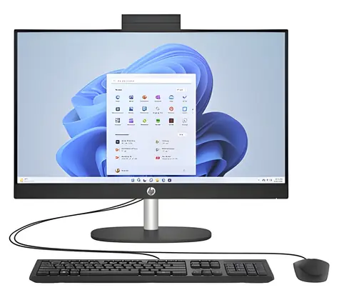 HP 24-cr2007nc All-in-One, schwarz / 23,8" FHD / Intel Core Ultra 7 255U / 32 GB RAM / 1 TB SSD / Intel UHD / Windows 11