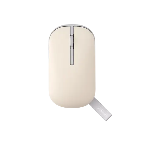 Asus MD100 beige / Kabellose Maus / optisch / 800-1600 DPI / 3 Tasten / BT 5.0 / 2,4 GHz
