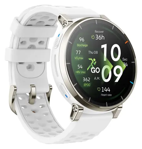 Amazfit Active 3 Premium Aero White / Smartwatch / 1,32" AMOLED / 5 ATM / Bluetooth / Android 7+ & iOS 14+