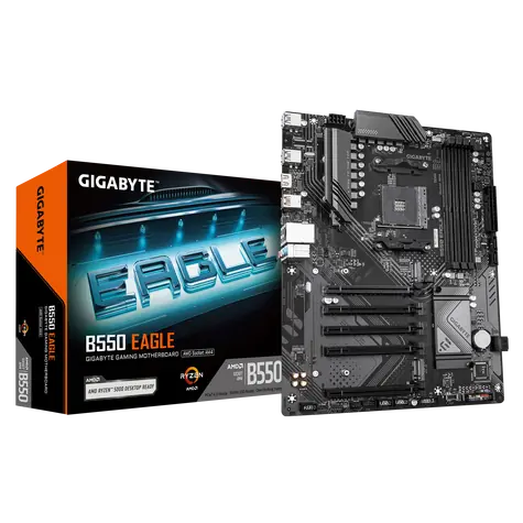 GIGABYTE B550 EAGLE / Mainboard / B550 / AM4 / 4X DDR4 / 2x M.2 / GLAN / ATX