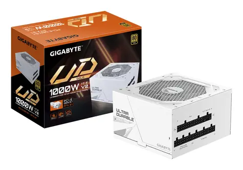 GIGABYTE UD1000GM PG5 V2 ICE weiß / Netzteil / ATX 3.1 / 1000 W / 80PLUS Gold / modular / PCIe 5.1