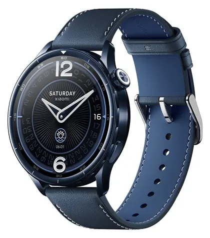 XIAOMI Watch S5 46 mm blau, elegantes blaues Armband / Smartwatch / 1,48" AMOLED-Display / 480 x 480 Pixel / 5 ATM / Bluetooth