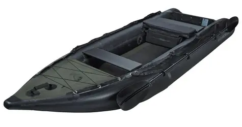 Savage Gear E-Rider 330 Carbon Optix / Aufblasbares Kajak / 330×110 cm / Tragfähigkeit 200 kg / Schleppangeln bis 25 kg