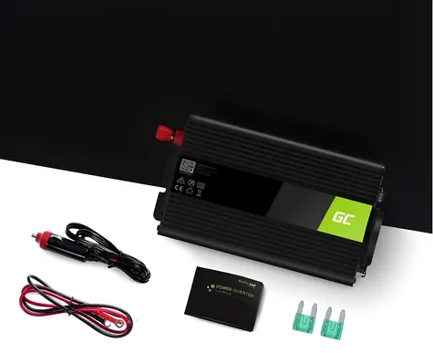 Green Cell INV04 / Spannungswandler / 24 V auf 230 V / 500 W/1000 W / modifizierte Sinuswelle