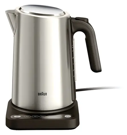 Braun WK5205BK schwarz / Wasserkocher / Edelstahl / 2200 W / Touch-Bedienung