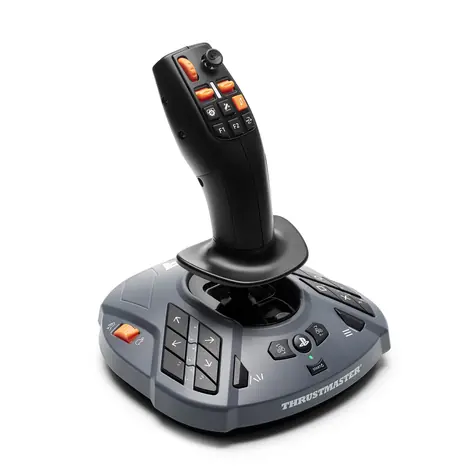 Thrustmaster SimTask FarmStick / Joystick / PS5 und PC / 33 Tasten / Herzsensoren