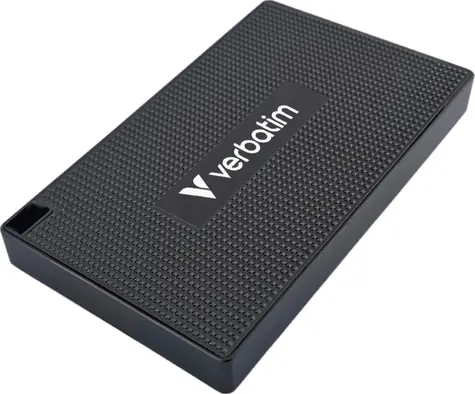 Verbatim Metal Mini SSD 512 GB, grau / Externe SSD-Festplatte / USB-C 3.2 Gen 2 / R: 2000 MB/s / Schreibgeschwindigkeit: 1750 MB/s