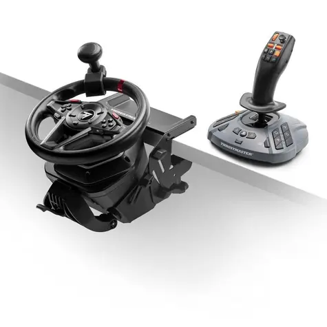 Thrustmaster T128 SimTask Farming Pack schwarz / Lenkrad-, Pedal- und Joystick-Set / Force Feedback / PS5 / PC