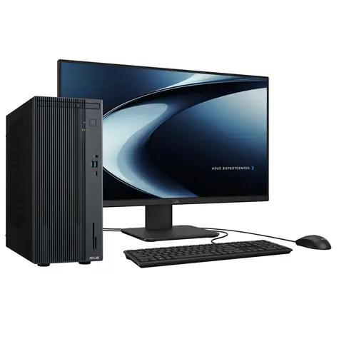 Asus ExpertCenter P500 grau / Desktop-Computer / Intel Core 7 240H / 32 GB DDR5 / 512 GB SSD / DVD / Ohne Betriebssystem