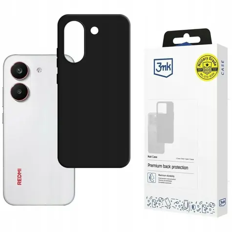 3mk Matt Case schwarz / Schutzhülle / POCO X8 Pro / TPU / Absorber125