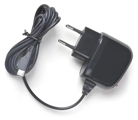 2GO schwarz / Micro-USB-Ladegerät / 5 V / 1 A