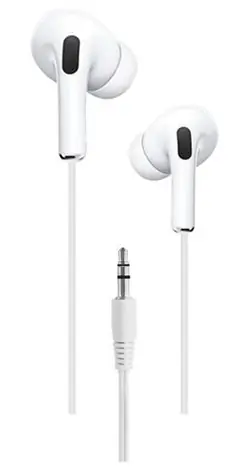 2GO In-Ear-Stereo-Kopfhörer, weiß / In-Ear-Kopfhörer / kabelgebunden / 3,5-mm-Klinkenstecker