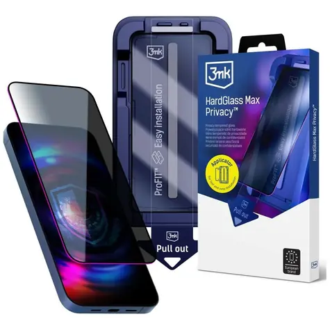 3MK HardGlass Max Sichtschutzglas / Schutzglas / Apple iPhone 17 Pro Max