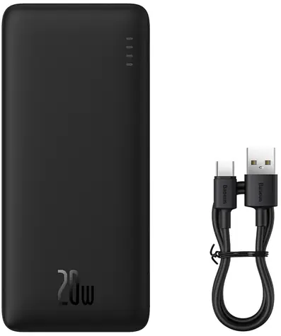 Baseus Airpow 30000mAh schwarz / Powerbank / 20W / USB-A / USB-C