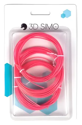 3DSimo Filament TERMOCHROME rot/weiß / Druckfilament für 3D-Stift / 1,75 mm / 15 m