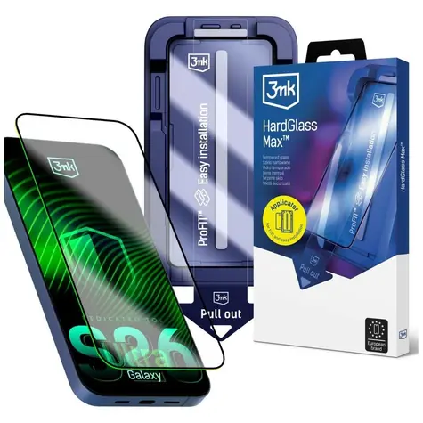 3mk HardGlass Max FrameFit / Gehärtetes Glas / Samsung Galaxy S26 Ultra / 9H / 0,33 mm