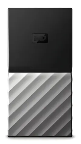 WD My Passport SSD 2 TB / Externe SSD / 2,5" / Lesen: 1050 MB/s / Schreiben: 1000 MB/s / USB 3.2 Gen 2x2