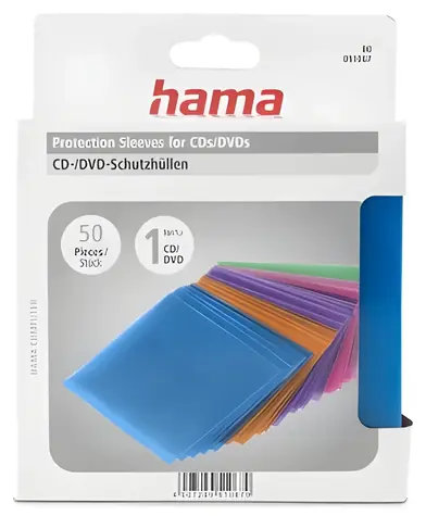HAMA / CD- und DVD-Hüllen / mehrfarbig / 50 Stück