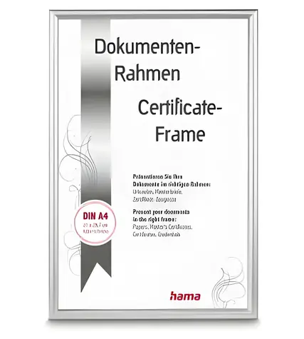 HAMA DETROIT silber / Aluminiumrahmen / 21×29,7 cm (A4)