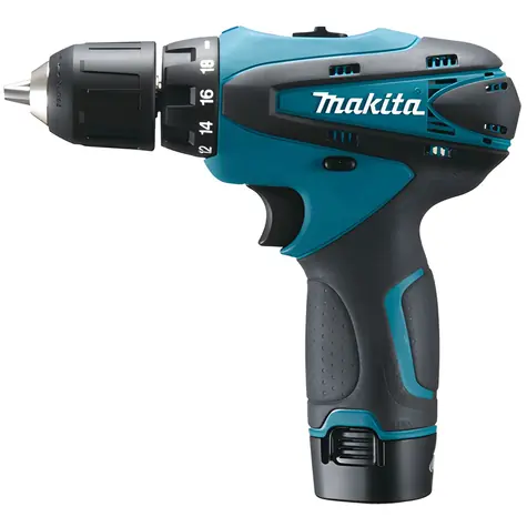 Makita DF330DWE / Akku-Bohrschrauber / 10,8 V / 2 x 1,3 Ah