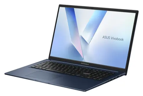 Asus Vivobook 17 blau / Notebook / 17,3" FHD / Intel Core 3 100U 1,2 GHz / 8 GB RAM / 512 GB SSD / Intel UHD / Ohne Betriebssystem