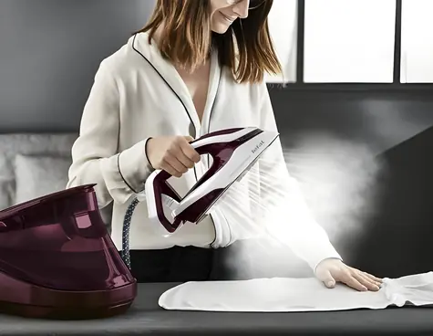 TEFAL Pro Express Vision GV9810 Aubergine / Hochdruck-Bügelstation / 3000 W / 8,3 bar
