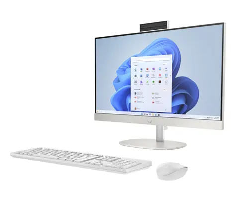 HP 24-cr2006nc bílá / All-in-One počítač / 23,8" FHD IPS Touch / Intel Core Ultra 5 225U / 32GB DDR5 / 1TB SSD / W11H
