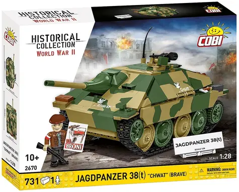 Cobi 2670 Jagdpanzer 38(t) "Chwat" / Bausatz / 1:28 / 731 Teile / ab 10 Jahren