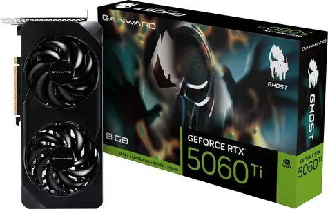 Gainward GeForce RTX 5060 Ti Ghost 8GB / Grafikkarte / 8 GB GDDR7 / 128-Bit / 1x HDMI + 3x DP / 600 W