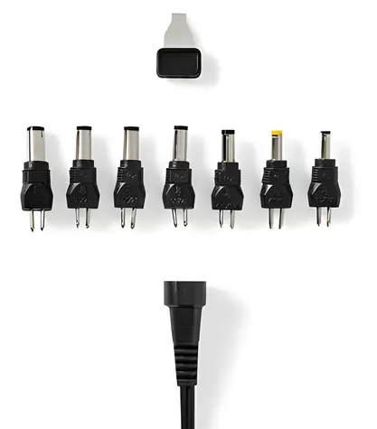 Nedis Universal-Netzteil Schwarz / Netzteil / 40 W / 12-24 V DC / 8 Anschlüsse / AC 100-240 V / 1,80 m