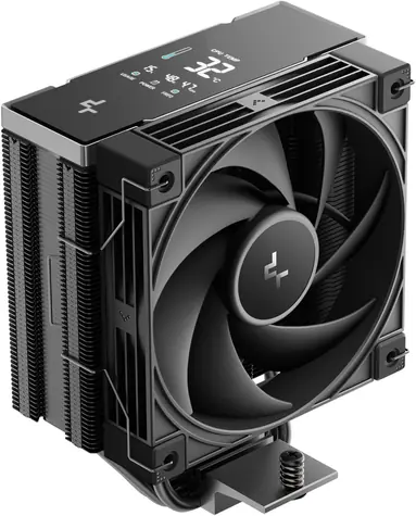 DEEPCOOL AK400 G2 Digital NYX schwarz / CPU-Kühler / Digitalanzeige / 1x 120mm FDB / AMD + Intel