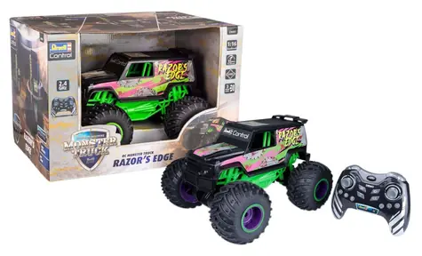 Revell RC Monster Truck Razors Edge / RC Monster Truck / 360°-Drehung / 2,4 GHz / LED-Beleuchtung / ab 6 Jahren