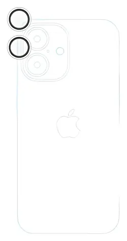 Epico Glas-Linsenschutz für iPhone 17 / Schutzglas für Linsen / klares Bild / Ein-Schritt-Applikator