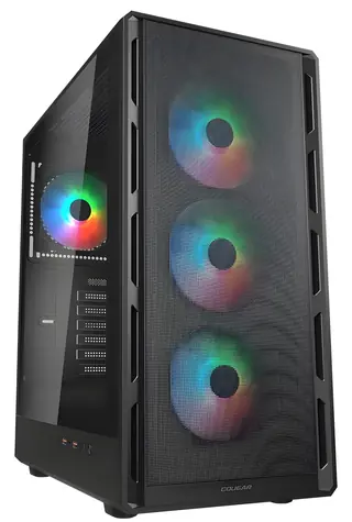 COUGAR Airface Pure RGB schwarz / PC-Gehäuse / ATX / Micro-ATX / Mini-ITX / ARGB / ohne Netzteil