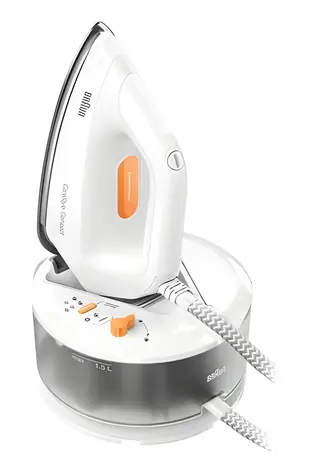Braun CareStyle Compact IS 2132 WH orange / Dampfgenerator / 2400 W / 1,5 l / 120 g/min / iCare