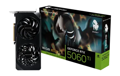 Gainward GeForce RTX 5060 Ti Ghost II OC 16GB / Grafikkarte / 16GB GDDR7 / 128-Bit / 1x HDMI + 3x DP / 600W (16)