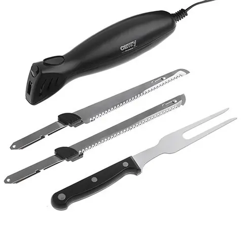 Camry CR 4513 schwarz / Elektrisches Messerset / 200 W / Klinge 17 cm / Edelstahl