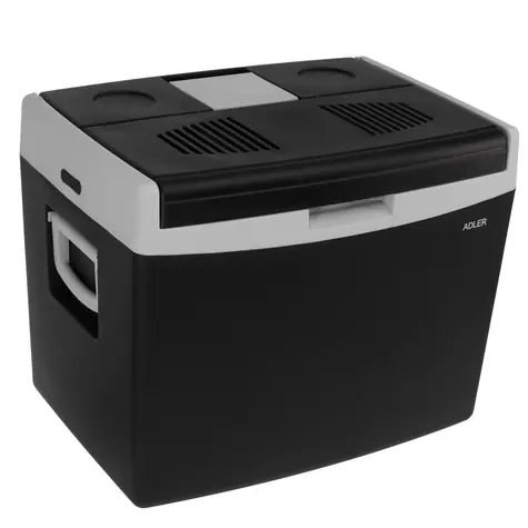 Adler AD 8092 schwarz, grau / Thermoelektrische Autokühler / 40 l / 12 V/220-240 V / 55 W
