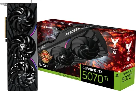 Gainward GeForce RTX 5070 Ti Phoenix-S GS / Grafikkarte / 16 GB GDDR7 / 256 Bit / 1x HDMI 2.1 + 3x DP 2.1 / 750 W (16)
